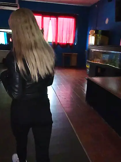 Pretty blonde girl loves