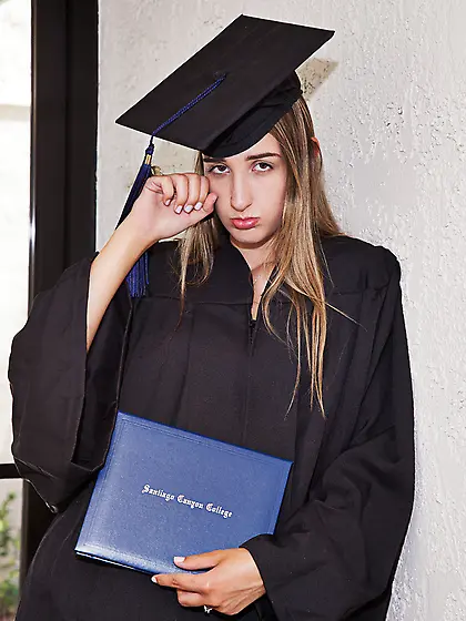 Shameless long-haired girl alum