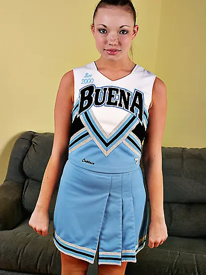 Uniform amateur teen solo