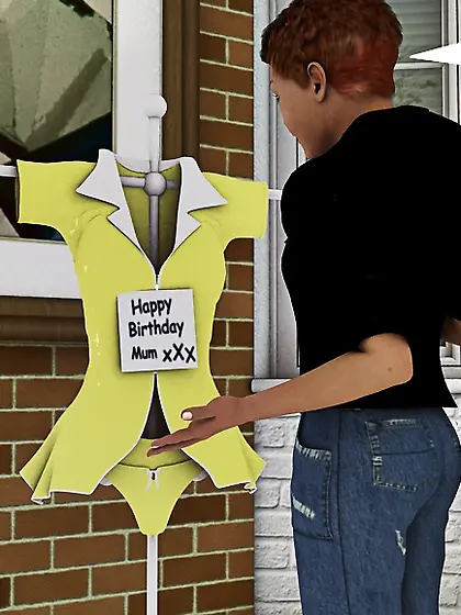 Mom puts sissy boy son in a dress and spanks...