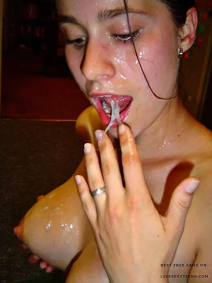 Teens cumshot shower