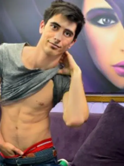 Brunette Young Man Danny Close Up.