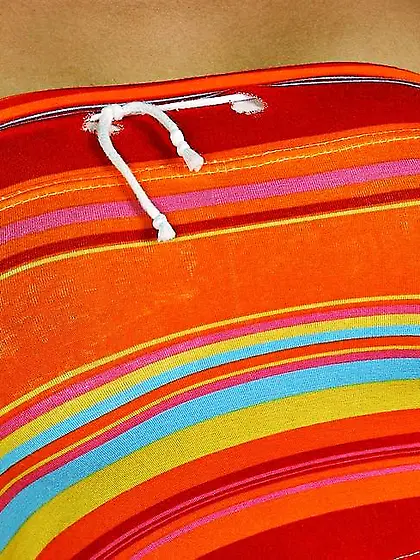 Cory Baby and Dorothy Black strip together on the bed and have a