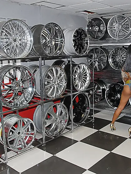 Adrianna Milano strips her slutty lingerie off and gets her vagi