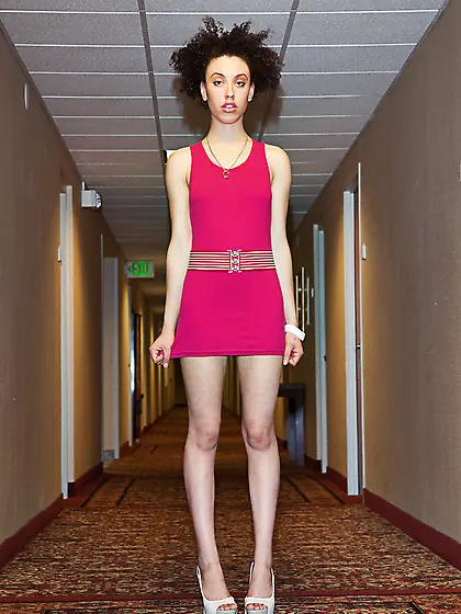 Seductive teen curly ponytail