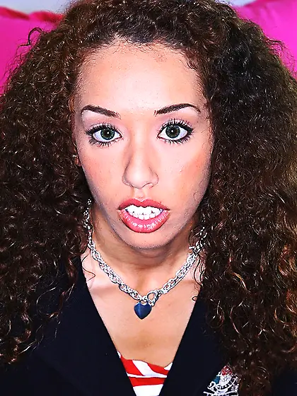 Horny black chick Chloe Starr strips on the bed and rides a mass