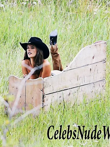 Alessandra Ambrosio Ass In Thong While Shooting For VS
