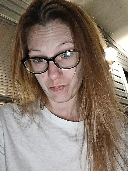 32yo blonde white trash slut with small saggy tits