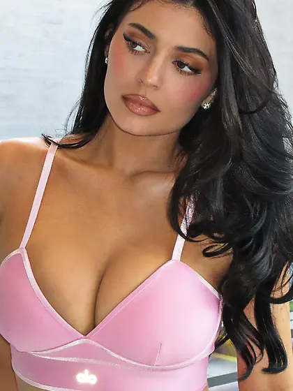 Kylie Jenner massive rack in pink