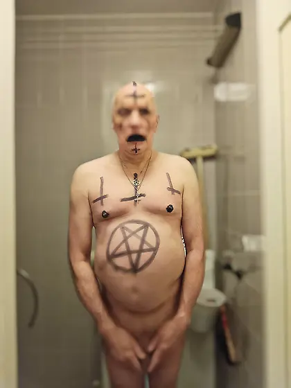 Satan slave is ready to be sacrificed