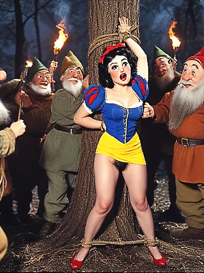 Snow White tied up