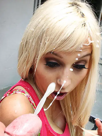 Lizzy Styles and another slut get cum covered after taking enorm