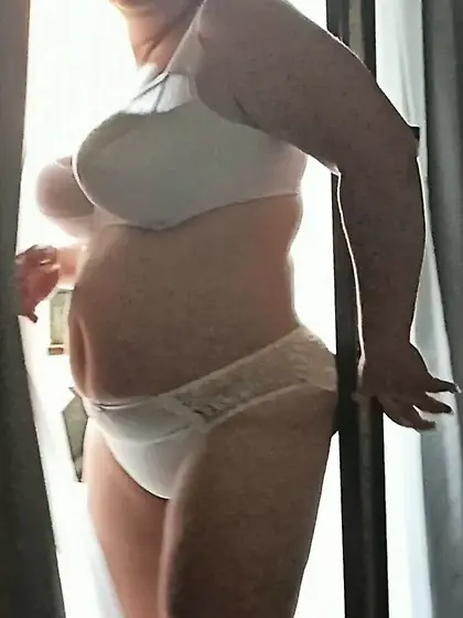 wife tits in white bra