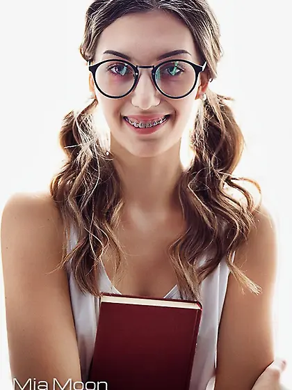 Mia Moon pretty schoolgirl from Charmmodels