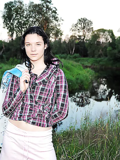 Cute dildo masturbation