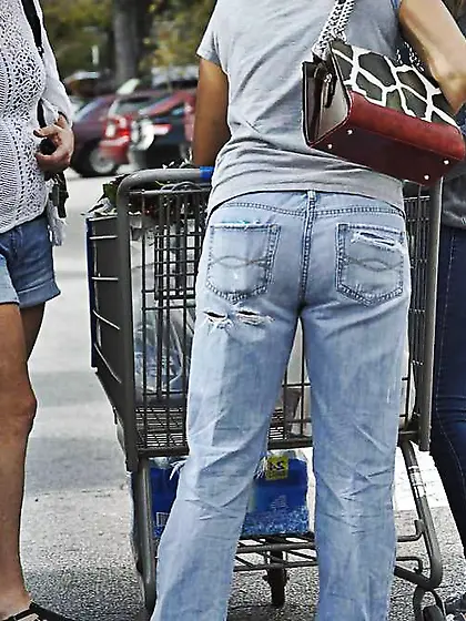 MUMMY with Torn Denim