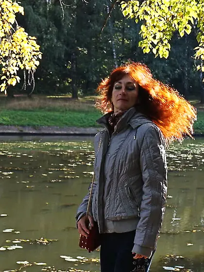 Autumn light on redhair