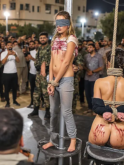 Prisoner of war being executed