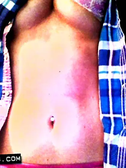 Brunette babe Freckles is a cute babe who is teasing the dudes o