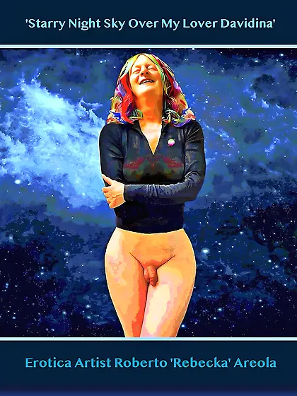 Starry Night Sky Over My Lover Davidina