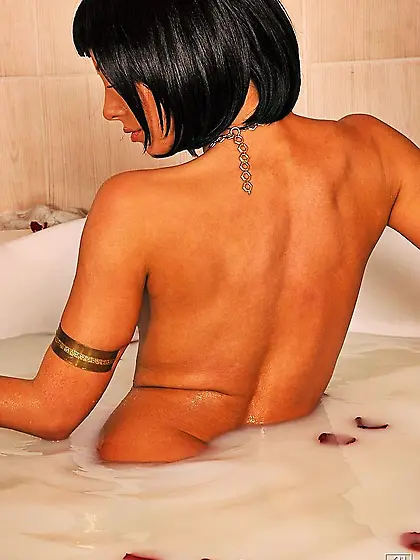 Cindy Hope and her alluring friend strip for the camera and have