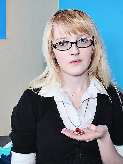 Pasty schoolgirl Krystal Orchid is going to fuck her hung daddy