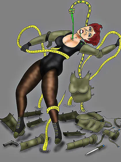 Spygirl Soldier stripped