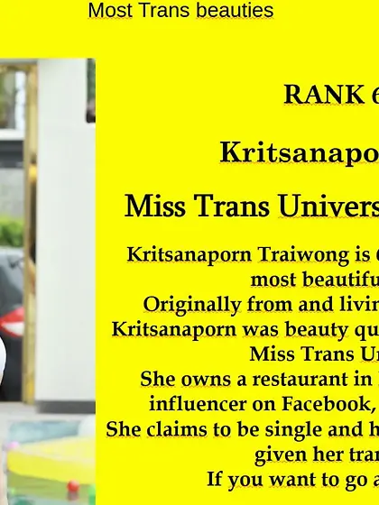 6th Ladyboys Category : Kritsanaporn TRAIWONG