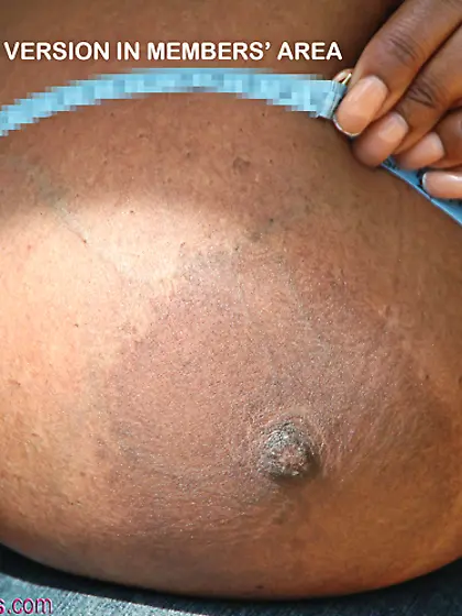 Chubby black girlfriend slowly