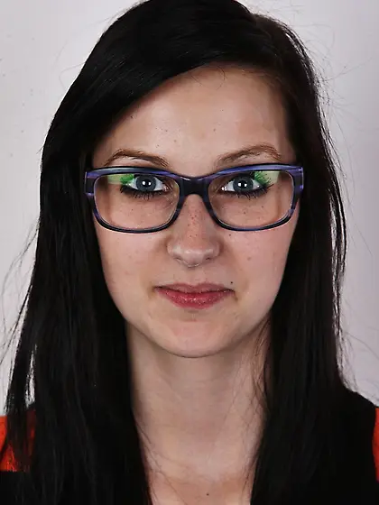 Beautiful chick glasses strips