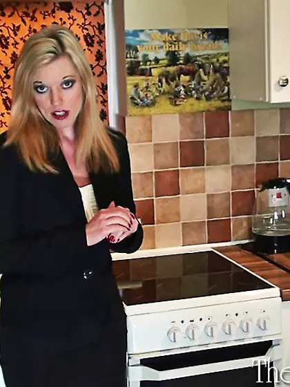 Dirty blonde mom stockings