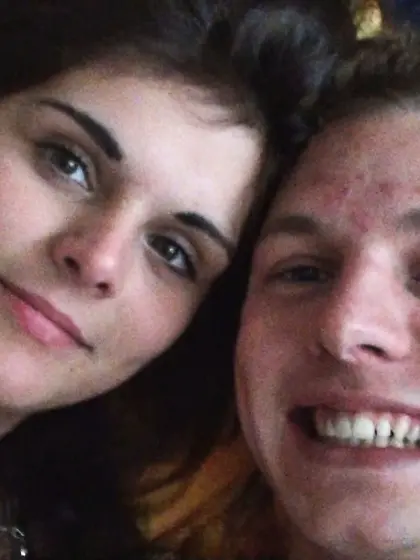 Horny brunette fucked doggy