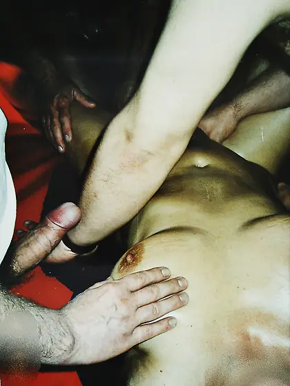 Christine01 in a club bareback fucked