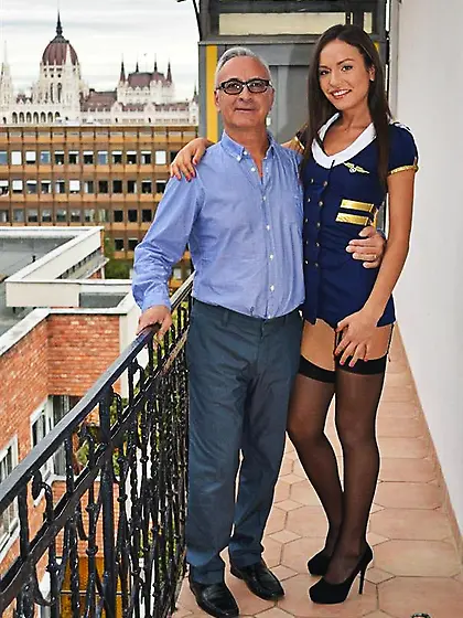 Uniform hot striptease