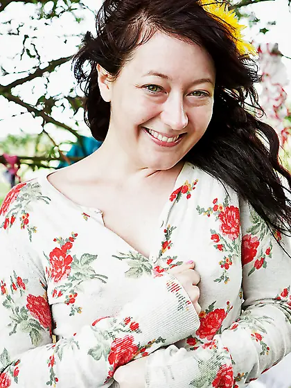 Natural mature brunette