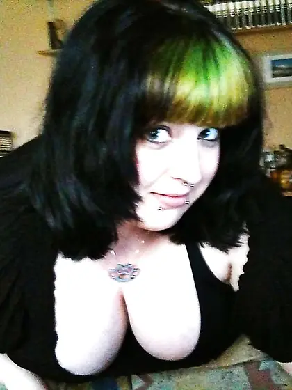 Immense Green Hair Punk Super-Bitch