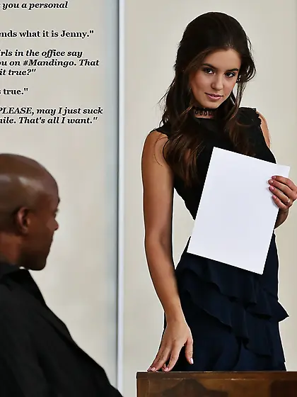 Black cock - White mouth