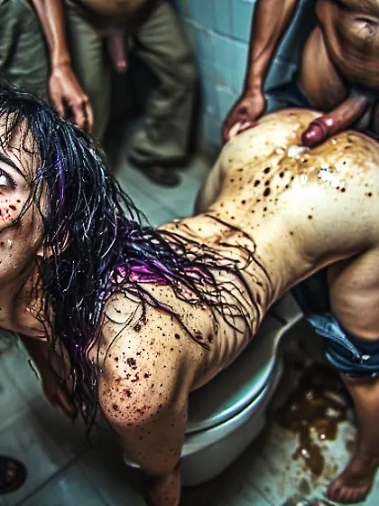 Young Tweaker Lets men pee on her before she Fucks