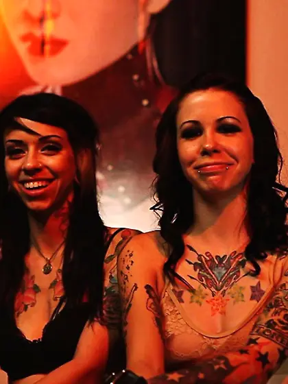 Charming babes play bdsm