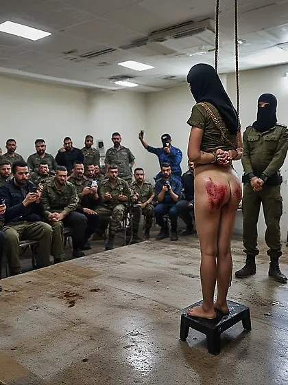 Prisoner of war being executed