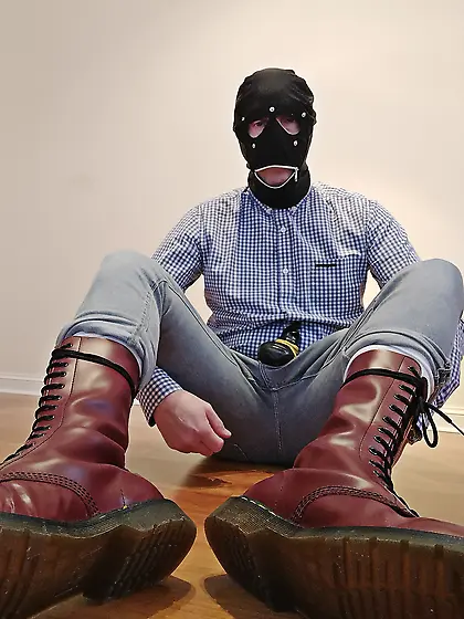 Skinhead boots gay bondage cbt