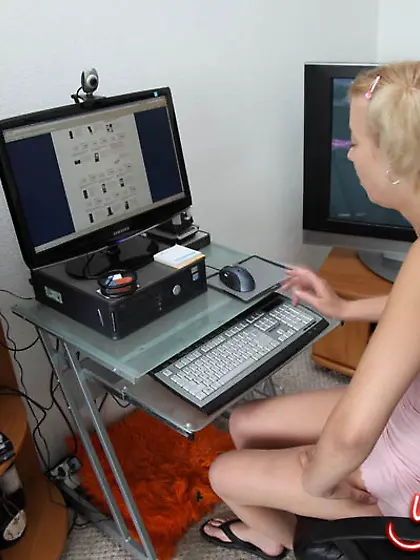 Cute blonde pigtails propositioned