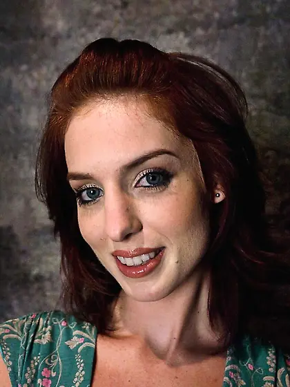 Petite ginger bound drilled