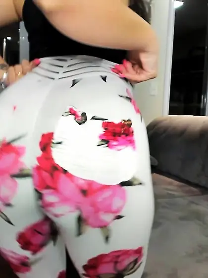 Perfect ass wet brunette