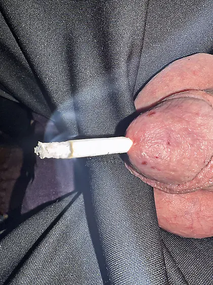 Sissy’s weekly ashtray- sissy couldn’t cum!