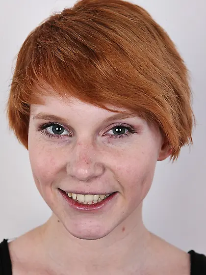 Amazing teen redhead colorful