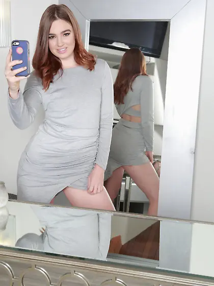 Thick booty teen shooting selfies while getting blacked brutally