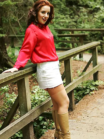 Milf stripping boots