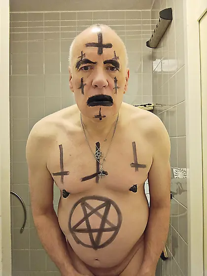 Satan slave is ready to be sacrificed