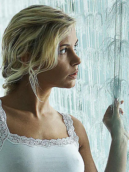 Slim sexy blondie white